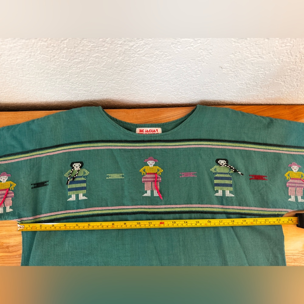 Vintage Guatemalan Embroidered 100% Cotton Top - Picture 5 of 6